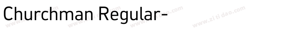 Churchman Regular字体转换